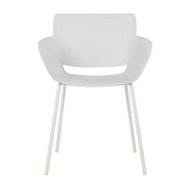 SEDIA ΚΑΡΕΚΛΑ OFF WHITE 58x51x79.5cm 27-0213 - Image 2