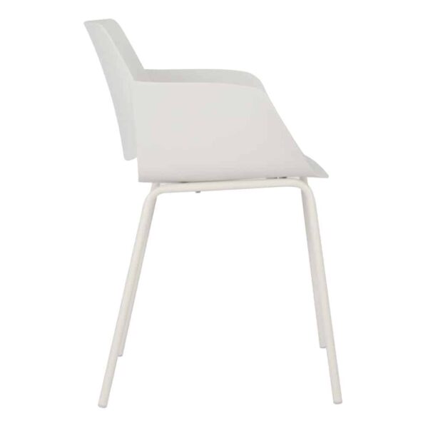 SEDIA ΚΑΡΕΚΛΑ OFF WHITE 58x51x79.5cm 27-0213 - Image 3