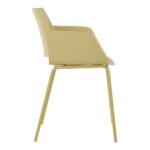 SEDIA ΚΑΡΕΚΛΑ ΚΙΤΡΙΝΟ PASTEL 58x51x79.5cm 27-0215 - Image 3