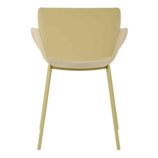 SEDIA ΚΑΡΕΚΛΑ ΚΙΤΡΙΝΟ PASTEL 58x51x79.5cm 27-0215 - Image 4