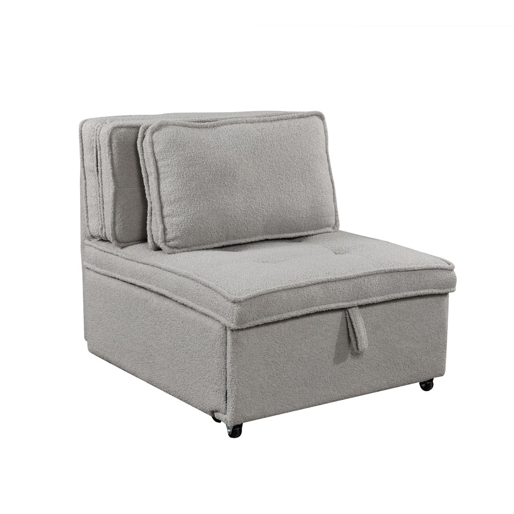 70-0346-mzTqv-first-_1 SLEEP ΠΟΛΥΘΡΟΝΑ ΚΡΕΒΑΤΙ ΓΚΡΙ 78x87x80cm 70-0346 - Image 1