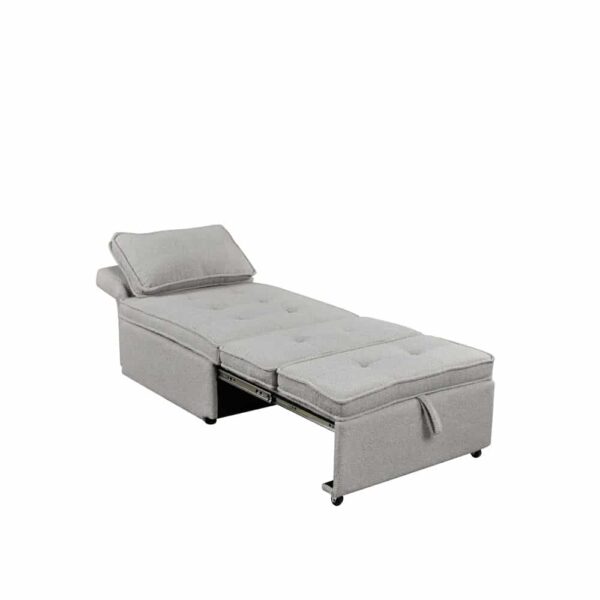 SLEEP ΠΟΛΥΘΡΟΝΑ ΚΡΕΒΑΤΙ ΓΚΡΙ 78x87x80cm 70-0346 - Image 2