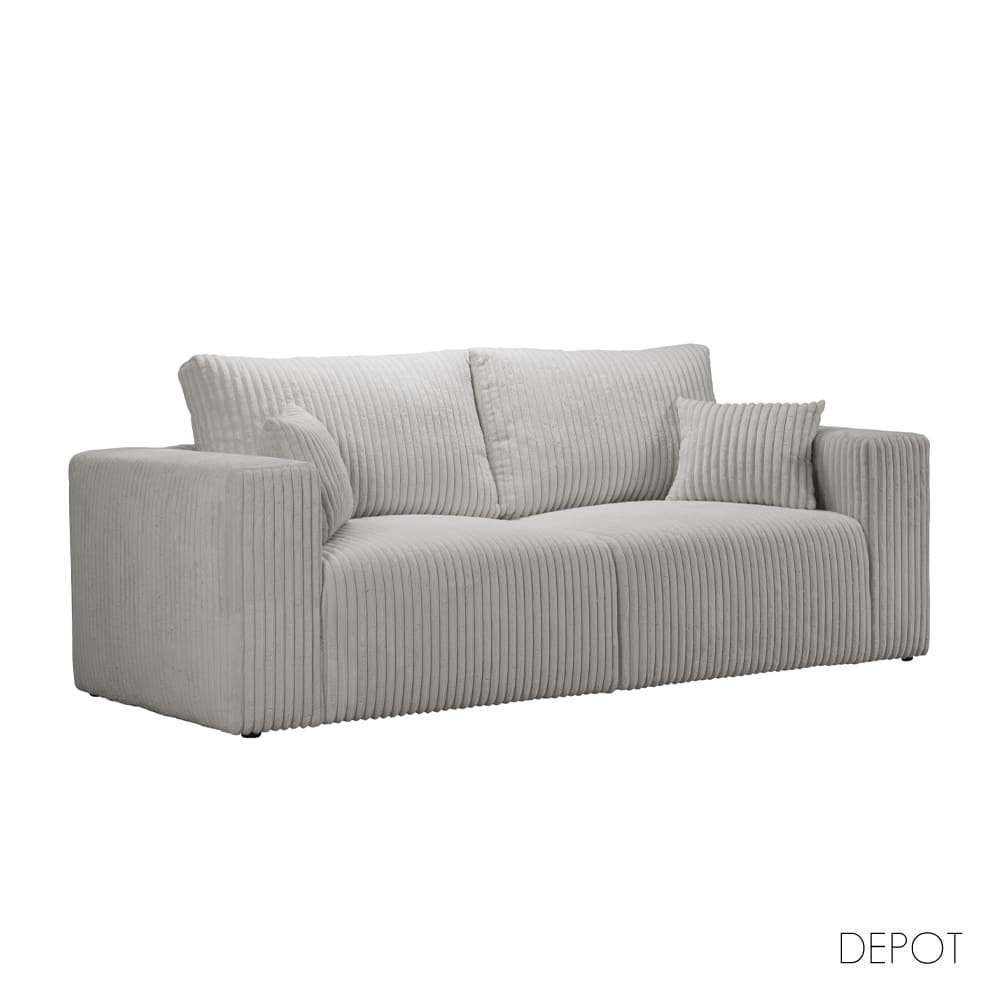 71-0144-XPJUV-first-_1 BULLET ΚΑΝΑΠΕΣ 3ΘΕΣΙΟΣ ΓΚΡΙ AMBIENCE 18 232x101x92cm 71-0144 - Image 1