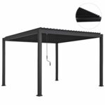 ΒΙΟΚΛΙΜΑΤΙΚΗ ΠΕΡΓΚΟΛΑ ΑΛΟΥΜΙΝΙΟΥ DOMECIL HM6611.01 ΜΕ ΜΕΤΑΛ. ΠΕΡΣΙΔΕΣ--300x300x240Υ