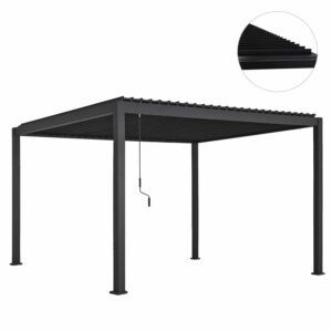 ΒΙΟΚΛΙΜΑΤΙΚΗ ΠΕΡΓΚΟΛΑ ΑΛΟΥΜΙΝΙΟΥ DOMECIL HM6612.01 ΜΕ ΜΕΤΑΛ. ΠΕΡΣΙΔΕΣ--300x400x240Υ