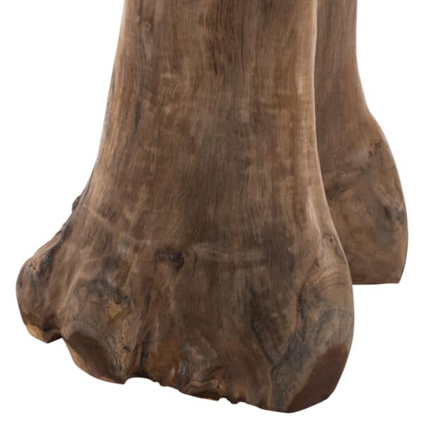 ΒΟΗΘΗΤΙΚΟ ΤΡΑΠΕΖΑΚΙ LOGG HM9351 ΑΠΟ ΜΑΣΙΦ ΞΥΛΟ ΤEAK ΦΥΣΙΚΟ Φ40X45Y εκ. - Image 5