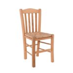 CASA Καρέκλα Οξιά Βαφή Εμποτισμού Φυσικό, Κάθισμα Ψάθα 42x45x88cm