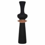 ΔΙΑΚΟΣΜΗΤΙΚΟ ΒΑΖΟ ΔΑΠΕΔΟΥ NEBULA HM4660.01L FIBER CEMENT ΜΑΥΡΟ--ΞΥΛΟ ΤΕΑΚ Φ45x172Υεκ - Image 3