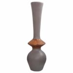 ΔΙΑΚΟΣΜΗΤΙΚΟ ΒΑΖΟ ΔΑΠΕΔΟΥ NEBULA HM4660.05M FIBER CEMENT TAUPE--ΞΥΛΟ ΤΕΑΚ Φ45x148Υεκ