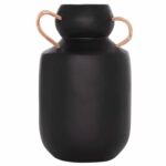 ΔΙΑΚΟΣΜΗΤΙΚΟ ΒΑΖΟ MIBO HM4688.01M ΤΕΡΑΚΟΤΑ ΜΑΥΡH--ΧΕΡΟΥΛΙΑ ΦΥΣΙΚΟ RATTAN Φ16,5x26Υεκ - Image 3