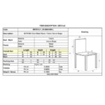 MYRIAM Καρέκλα Τραπεζαρίας, Μέταλλο Βαφή Μαύρο, Ύφασμα Velure Camel ( Συσκ.6 ) 50x56x83cm - Image 3