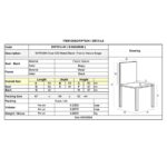 MYRIAM K/D Καρέκλα Τραπεζαρίας Μέταλλο Βαφή Μαύρο, Ύφασμα Velure Camel ( Συσκ.4 ) 50x56x83cm - Image 3