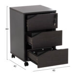 ΕΠΑΓΓΕΛΜΑΤΙΚΗ ΣΥΡΤΑΡΙΕΡΑ ΓΡΑΦΕΙΟΥ ΜΕ ΡΟΔΑΚΙΑ ROSEWOOD HM2108 40X42X60Y εκ. - Image 2