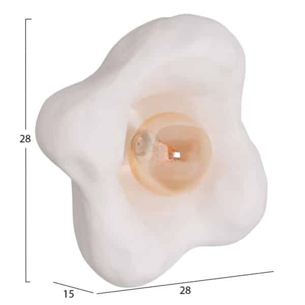 ΕΠΙΤΟΙΧΙΟ ΦΩΤΙΣΤΙΚΟ LUXON HM4701.02M FIBER CEMENT ΣΕ ΛΕΥΚΟ 28x15x28Υεκ. - Image 2