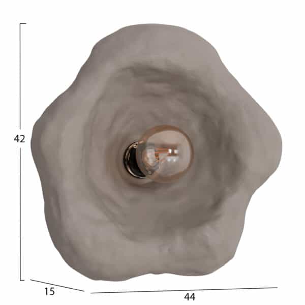 ΕΠΙΤΟΙΧΙΟ ΦΩΤΙΣΤΙΚΟ LUXON HM4701.03L FIBER CEMENT ΣΕ ΓΚΡΙ 44x15x42Υεκ. - Image 2