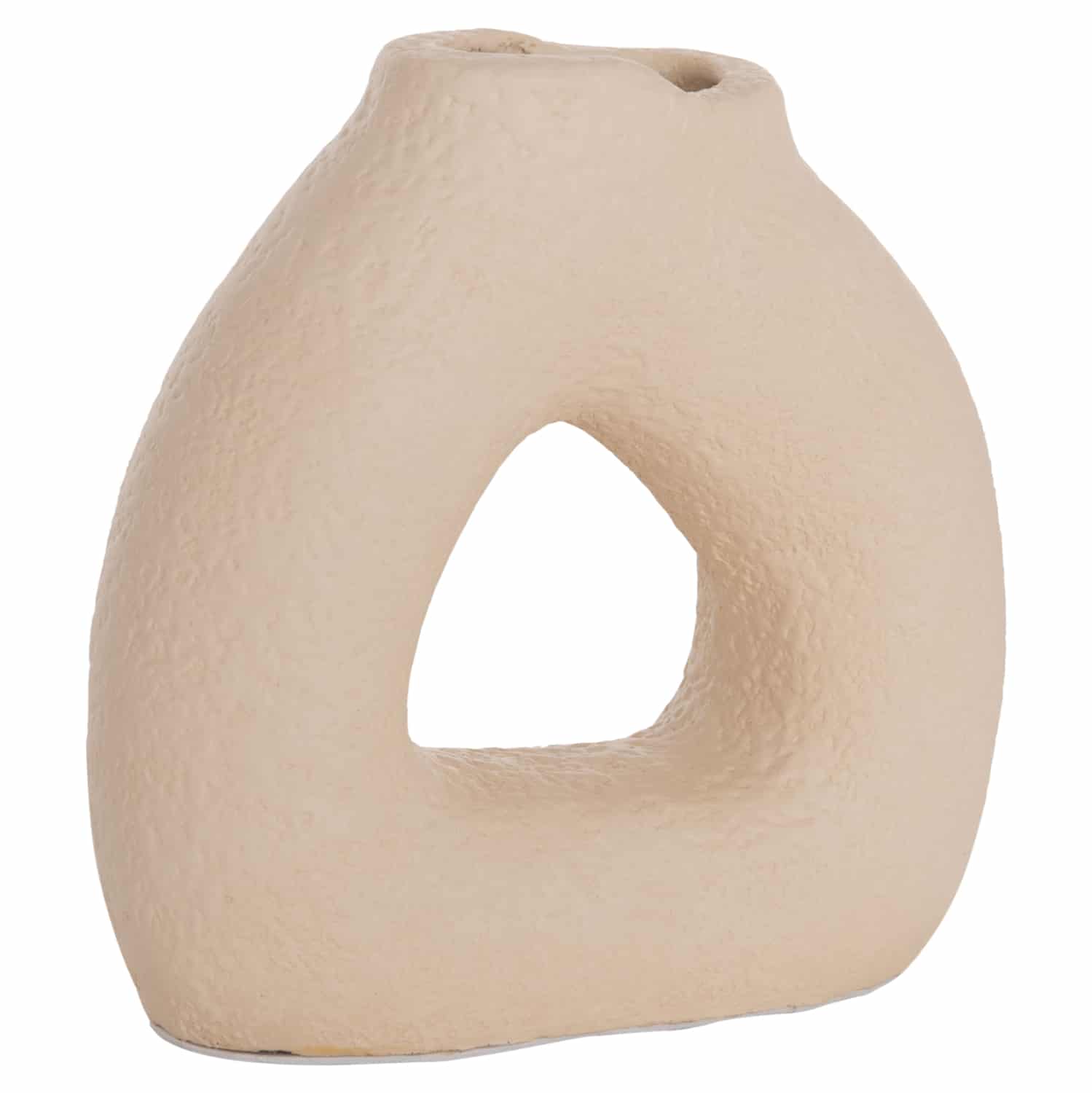 HM4667.02S ΕΠΙΤΡΑΠΕΖΙΟ ΔΙΑΚΟΣΜΗΤΙΚΟ ΒΑΖΟ DECANT HM4667.02S ΤΕΡΑΚΟΤΑ ΣΕ ΚΡΕΜ--17.5x6.5x17Υεκ. - Image 1