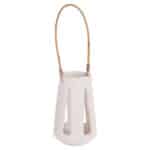 ΕΠΙΤΡΑΠΕΖΙΟ ΦΑΝΑΡΙ ERANTYL HM4696.02L ΛΕΥΚΟ FIBER CEMENT & ΧΕΡΟΥΛΙ RATTAN Φ17x27Yεκ.