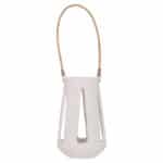 ΕΠΙΤΡΑΠΕΖΙΟ ΦΑΝΑΡΙ ERANTYL HM4696.02L ΛΕΥΚΟ FIBER CEMENT & ΧΕΡΟΥΛΙ RATTAN Φ17x27Yεκ. - Image 3