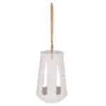 ΕΠΙΤΡΑΠΕΖΙΟ ΦΑΝΑΡΙ ERANTYL HM4696.02L ΛΕΥΚΟ FIBER CEMENT & ΧΕΡΟΥΛΙ RATTAN Φ17x27Yεκ. - Image 4