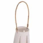 ΕΠΙΤΡΑΠΕΖΙΟ ΦΑΝΑΡΙ ERANTYL HM4696.02L ΛΕΥΚΟ FIBER CEMENT & ΧΕΡΟΥΛΙ RATTAN Φ17x27Yεκ. - Image 6