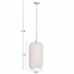 ΦΩΤΙΣΤΙΚΟ ΟΡΟΦΗΣ ΚΡΕΜΑΣΤΟ LOGKY HM4704.02S--FIBER CEMENT ΛΕΥΚΟ Φ24x47Υεκ - Image 2