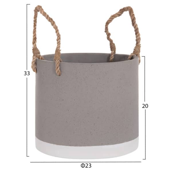 ΓΛΑΣΤΡΑ ΕΣ. ΧΩΡΟΥ ΣΕΙΡΑ TRYLL HM4690S FIBER CEMENT ΓΚΡΙ & ΣΧΟΙΝΙ Φ23x20Υεκ. - Image 2