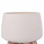 ΓΛΑΣΤΡΑ ΕΣ.ΧΩΡΟΥ FRELLO HM4674.02L ΛΕΥΚΟ FIBER CEMENT--TEAK ΒΑΣΗ 29x29x23,5Υεκ. - Image 4