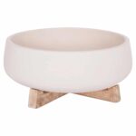 ΓΛΑΣΤΡΑ ΕΣ.ΧΩΡΟΥ FRELLO HM4674.02M ΛΕΥΚΟ FIBER CEMENT--TEAK ΒΑΣΗ 27x26,5x12Υεκ.