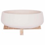 ΓΛΑΣΤΡΑ ΕΣ.ΧΩΡΟΥ FRELLO HM4674.02M ΛΕΥΚΟ FIBER CEMENT--TEAK ΒΑΣΗ 27x26,5x12Υεκ. - Image 3