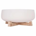 ΓΛΑΣΤΡΑ ΕΣ.ΧΩΡΟΥ FRELLO HM4674.02M ΛΕΥΚΟ FIBER CEMENT--TEAK ΒΑΣΗ 27x26,5x12Υεκ. - Image 6
