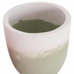 ΓΛΑΣΤΡΕΣ ΣΕΤ 2ΤΜΧ SEON HM4686.09 TERRACOTTA ΣΕ ΛΕΥΚΟ & ΠΡΑΣΙΝΟ--TEAK ΒΑΣΗ - Image 6