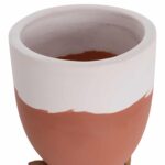 ΓΛΑΣΤΡΕΣ ΣΕΤ 2ΤΜΧ SEON HM4686.08 TERRACOTTA ΣΕ ΛΕΥΚΟ & ΤΕΡΑΚΟΤΑ--TEAK ΒΑΣΗ - Image 6