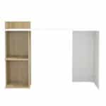 ΓΡΑΦΕΙΟ ΜΕΛΑΜΙΝΗΣ ΜΕ ΡΑΦΙΑ SYNDYA HM8994.02 SONAMA- ΛΕΥΚΟ 112x55x85Y εκ. - Image 2