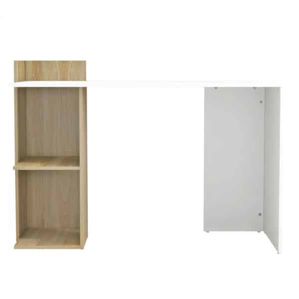 ΓΡΑΦΕΙΟ ΜΕΛΑΜΙΝΗΣ ΜΕ ΡΑΦΙΑ SYNDYA HM8994.02 SONAMA- ΛΕΥΚΟ 112x55x85Y εκ. - Image 2