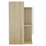 ΓΡΑΦΕΙΟ ΜΕΛΑΜΙΝΗΣ ΜΕ ΡΑΦΙΑ SYNDYA HM8994.02 SONAMA- ΛΕΥΚΟ 112x55x85Y εκ. - Image 3