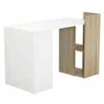 ΓΡΑΦΕΙΟ ΜΕΛΑΜΙΝΗΣ ΜΕ ΡΑΦΙΑ SYNDYA HM8994.02 SONAMA- ΛΕΥΚΟ 112x55x85Y εκ. - Image 4