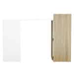 ΓΡΑΦΕΙΟ ΜΕΛΑΜΙΝΗΣ ΜΕ ΡΑΦΙΑ SYNDYA HM8994.02 SONAMA- ΛΕΥΚΟ 112x55x85Y εκ. - Image 5