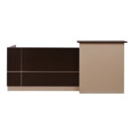 ΓΡΑΦΕΙΟ ΥΠΟΔΟΧΗΣ DALTON HM2068.01 ΜΕΛΑΜΙΝΗ ΣΕ WENGE-ΜΠΕΖ 240x80x106Υεκ. - Image 4