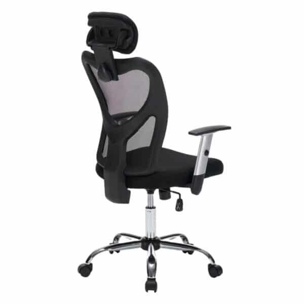 ΚΑΡΕΚΛΑ ΓΡΑΦΕΙΟΥ CUORE HM1207.01 ΜΑΥΡΟΣ ΣΚΕΛΕΤΟΣ-ΜΑΥΡΟ MESH 63x61x125Υεκ - Image 5