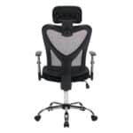 ΚΑΡΕΚΛΑ ΓΡΑΦΕΙΟΥ CUORE HM1207.01 ΜΑΥΡΟΣ ΣΚΕΛΕΤΟΣ-ΜΑΥΡΟ MESH 63x61x125Υεκ - Image 6