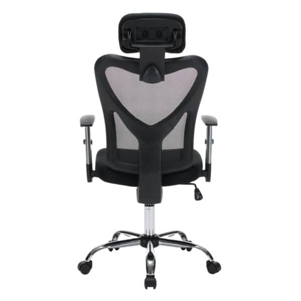 ΚΑΡΕΚΛΑ ΓΡΑΦΕΙΟΥ CUORE HM1207.01 ΜΑΥΡΟΣ ΣΚΕΛΕΤΟΣ-ΜΑΥΡΟ MESH 63x61x125Υεκ - Image 6