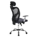 ΚΑΡΕΚΛΑ ΓΡΑΦΕΙΟΥ CUORE HM1207.02 ΜΑΥΡΟΣ ΣΚΕΛΕΤΟΣ-ΓΚΡΙ MESH 63x61x125Υεκ - Image 5