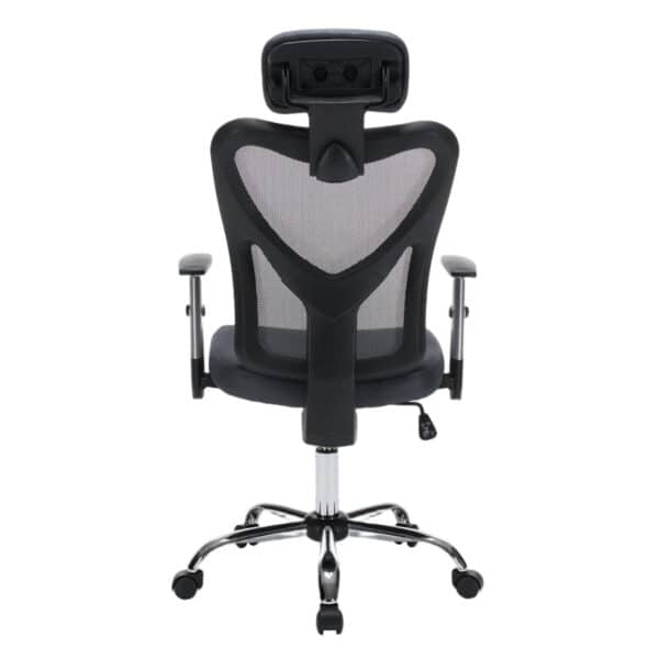 ΚΑΡΕΚΛΑ ΓΡΑΦΕΙΟΥ CUORE HM1207.02 ΜΑΥΡΟΣ ΣΚΕΛΕΤΟΣ-ΓΚΡΙ MESH 63x61x125Υεκ - Image 6