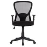 ΚΑΡΕΚΛΑ ΓΡΑΦΕΙΟΥ KRAM HM1208.01 ΜΑΥΡΟΣ ΣΚΕΛΕΤΟΣ--ΜΑΥΡΟ MESH 64x64x100-108Υεκ. - Image 3