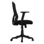 ΚΑΡΕΚΛΑ ΓΡΑΦΕΙΟΥ KRAM HM1208.01 ΜΑΥΡΟΣ ΣΚΕΛΕΤΟΣ--ΜΑΥΡΟ MESH 64x64x100-108Υεκ. - Image 4