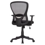 ΚΑΡΕΚΛΑ ΓΡΑΦΕΙΟΥ KRAM HM1208.01 ΜΑΥΡΟΣ ΣΚΕΛΕΤΟΣ--ΜΑΥΡΟ MESH 64x64x100-108Υεκ. - Image 5