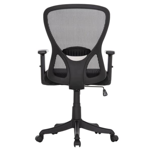 ΚΑΡΕΚΛΑ ΓΡΑΦΕΙΟΥ KRAM HM1208.01 ΜΑΥΡΟΣ ΣΚΕΛΕΤΟΣ--ΜΑΥΡΟ MESH 64x64x100-108Υεκ. - Image 6