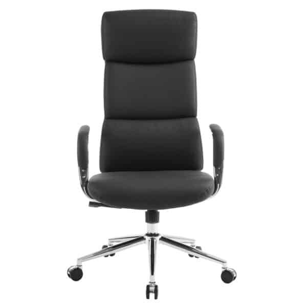 ΚΑΡΕΚΛΑ ΓΡΑΦΕΙΟΥ MEITE HM18353.01 ΜΑΥΡΟ PU ΔΕΡΜΑ--ΒΑΣΗ ΧΡΩΜΙΟΥ 66x71x127Υεκ - Image 3