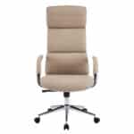 ΚΑΡΕΚΛΑ ΓΡΑΦΕΙΟΥ MEITE HM18353.02 ΜΠΕΖ PU ΔΕΡΜΑ--ΒΑΣΗ ΧΡΩΜΙΟΥ 66x71x127Υεκ - Image 3