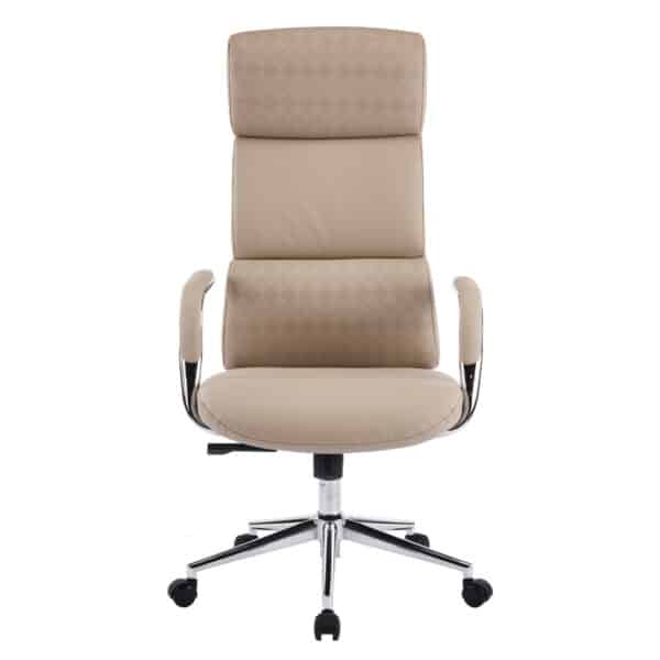 ΚΑΡΕΚΛΑ ΓΡΑΦΕΙΟΥ MEITE HM18353.02 ΜΠΕΖ PU ΔΕΡΜΑ--ΒΑΣΗ ΧΡΩΜΙΟΥ 66x71x127Υεκ - Image 3